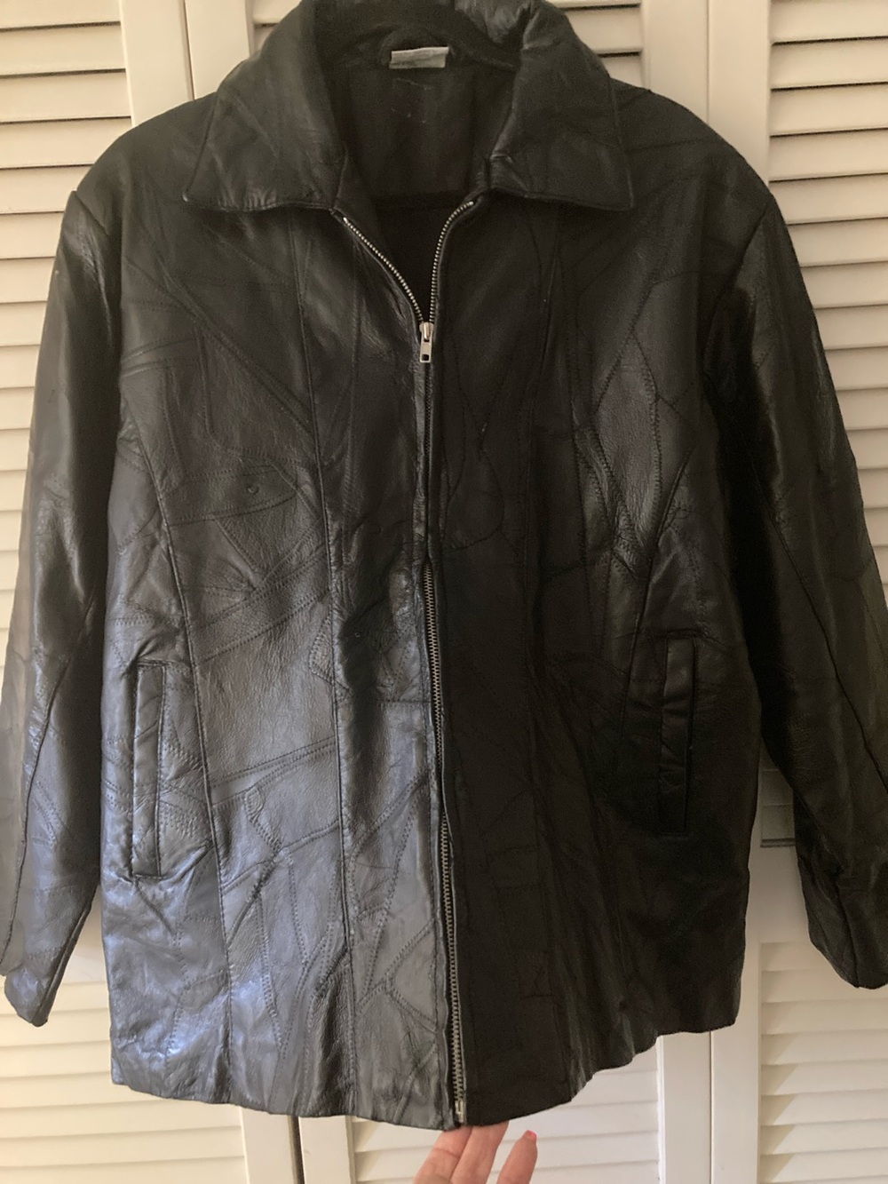 Vintage Flight Black Men's Genuine Leather Jacket Sz XL